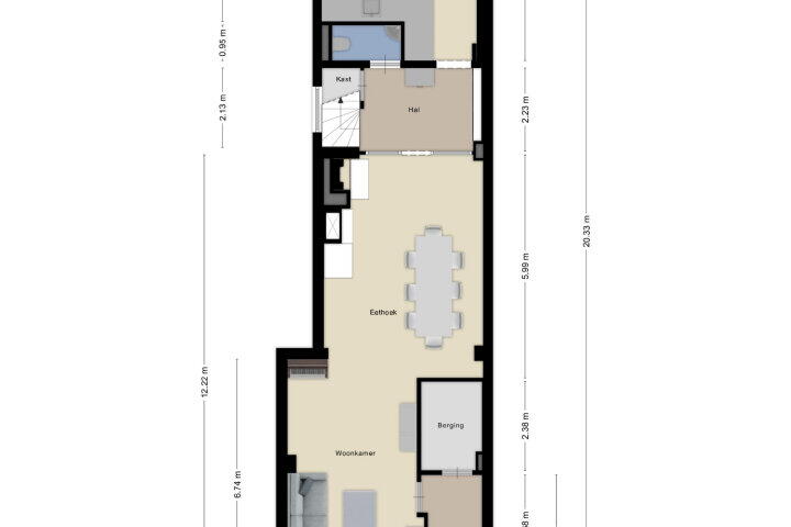 Plattegrond – Vughtstraat 6, Roosendaal
