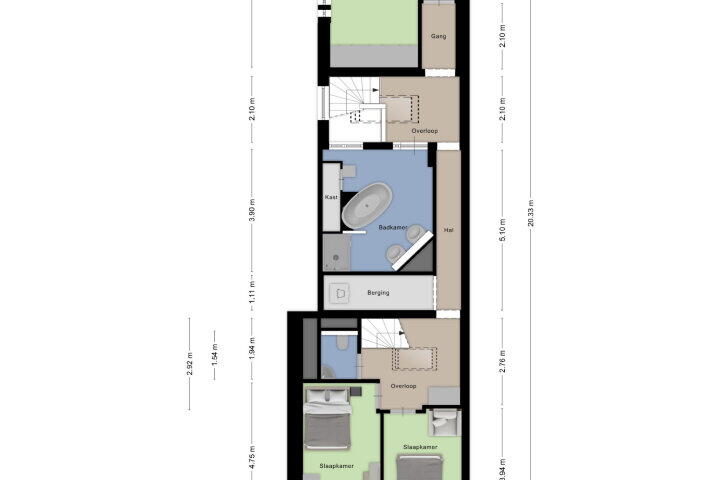 Plattegrond – Vughtstraat 6, Roosendaal