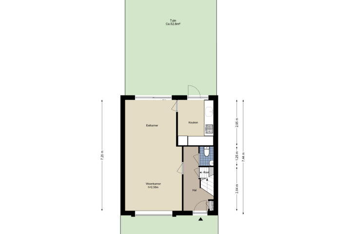 Plattegrond – Vuurdoornlaan 26, Amstelveen