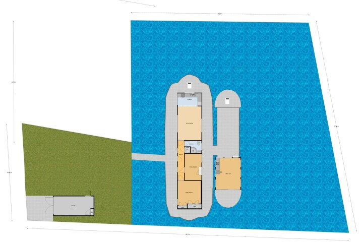 Plattegrond – Waalbandijk 70, Beneden-Leeuwen