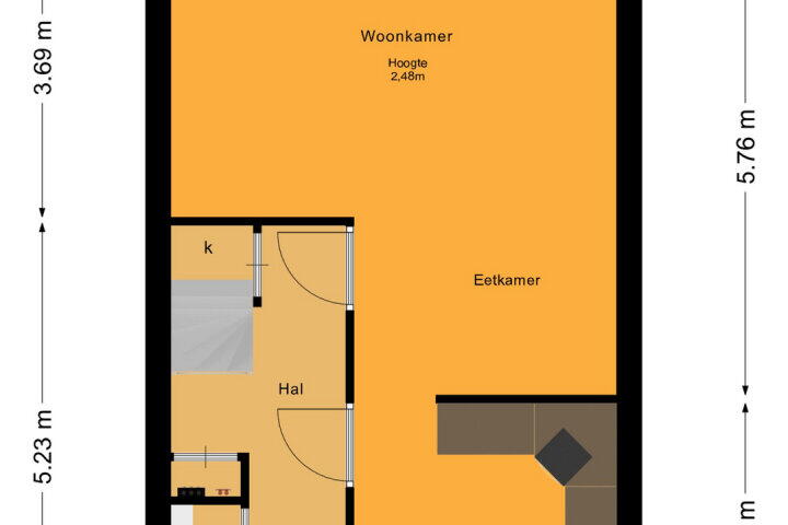 Plattegrond – Waalstraat 131, Almere