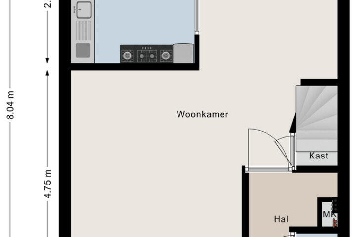 Plattegrond – Waardeel 58, Steenwijk