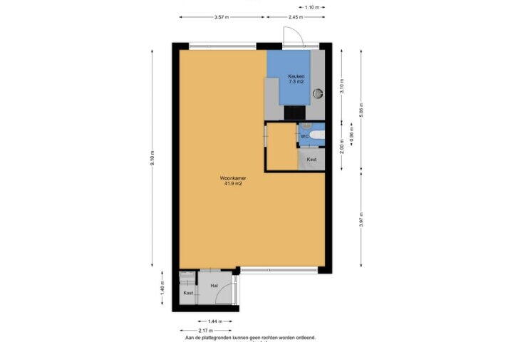 Plattegrond – Waardeel 71, Steenwijk