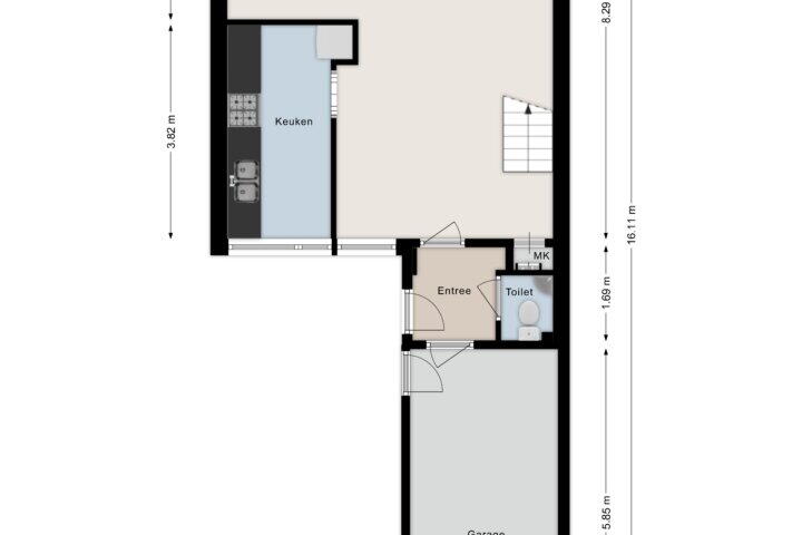 Plattegrond – Waardeel 78, Steenwijk