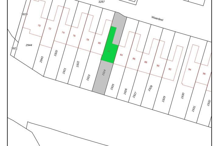 Plattegrond – Waardeel 82, Steenwijk