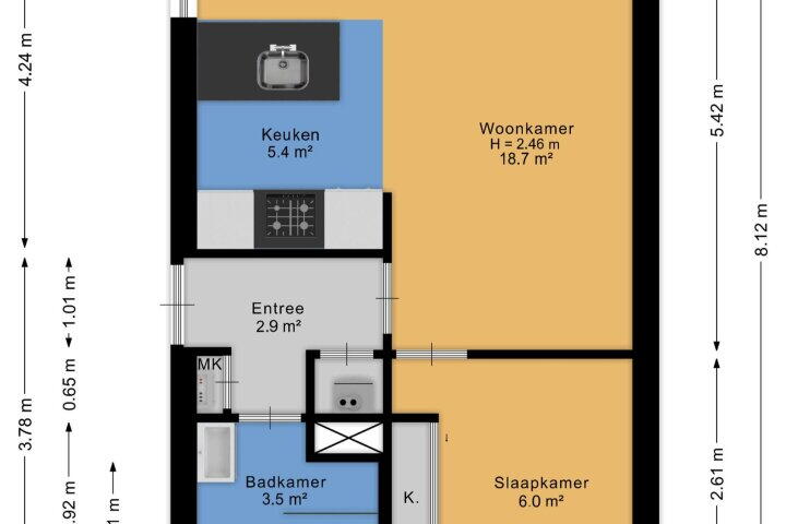 Plattegrond – Wagenmaker 127, Alphen aan den Rijn