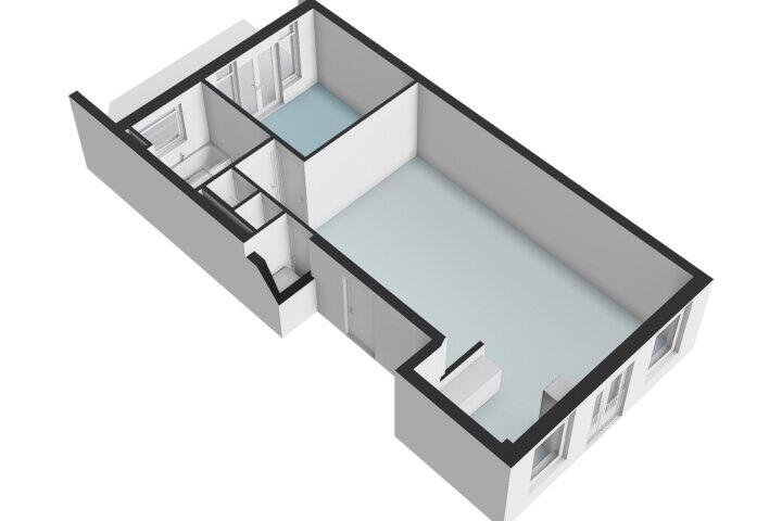 Plattegrond – Wakkerstraat 18 B, Amsterdam