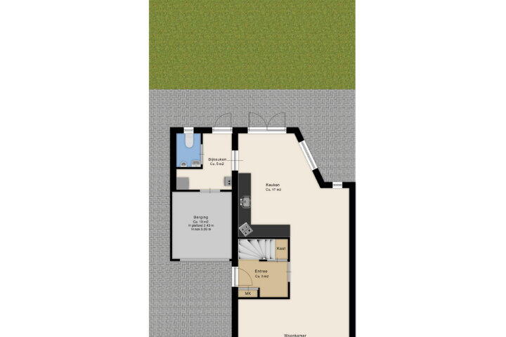 Plattegrond – Walakker 8, Beilen