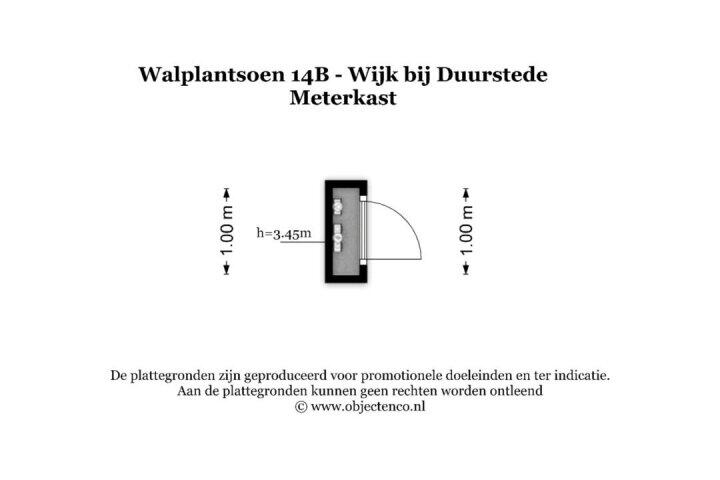 Plattegrond – Walplantsoen 14 b, Wijk bij Duurstede