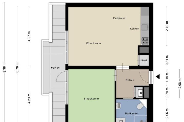 Plattegrond – Wamelstraat 67, Amsterdam