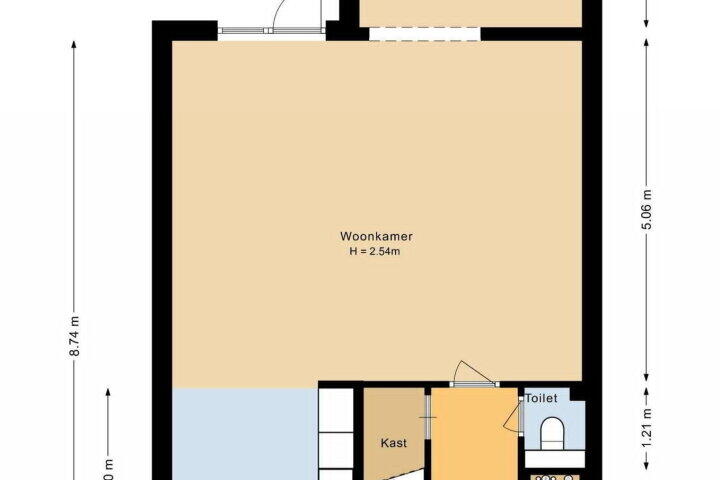 Plattegrond – Wandelakker 13, Breda