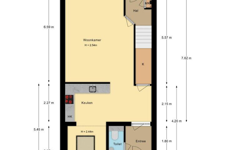 Plattegrond – Warenargaarde 532, Apeldoorn