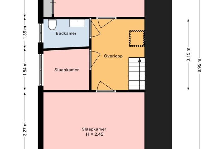Plattegrond – Warmoezierskade 14, Gouda