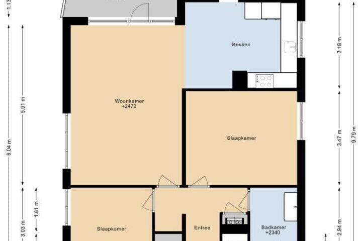 Plattegrond – Watercipresstraat 62, Almere
