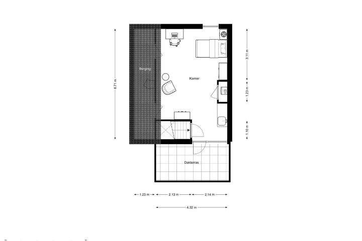 Plattegrond – Waterland 45, Drachten