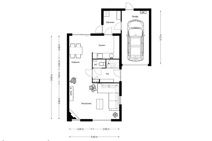 Plattegrond – Waterlelie 31, Drachten