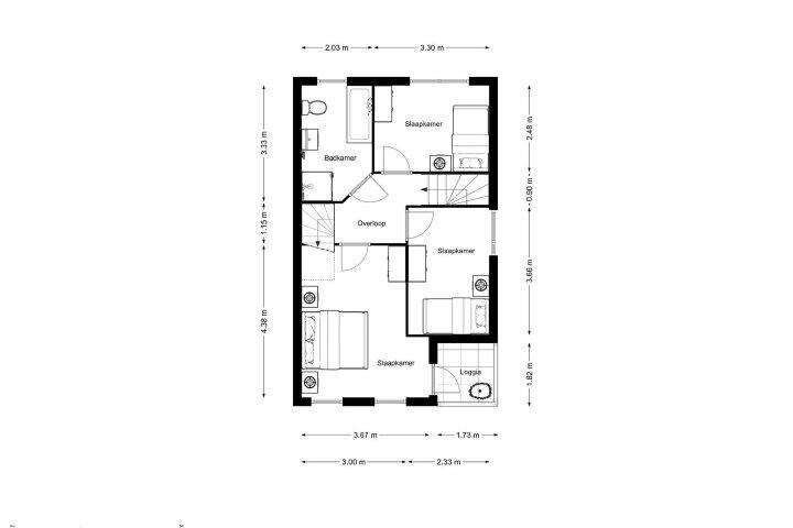 Plattegrond – Waterlelie 31, Drachten