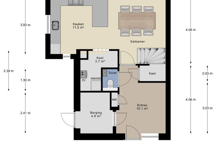 Plattegrond – Waterlelielaan 93, Arnhem