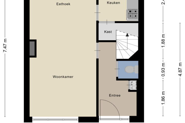 Plattegrond – Watersnipstraat 100, Wijchen