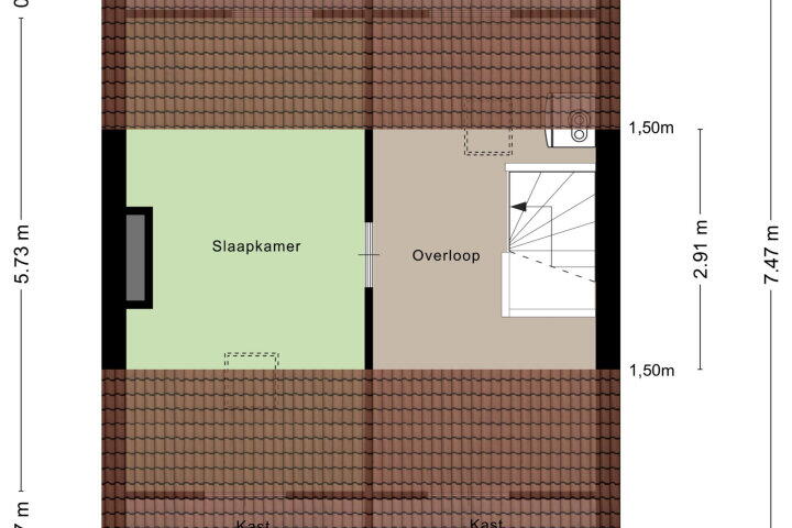Plattegrond – Watersnipstraat 100, Wijchen