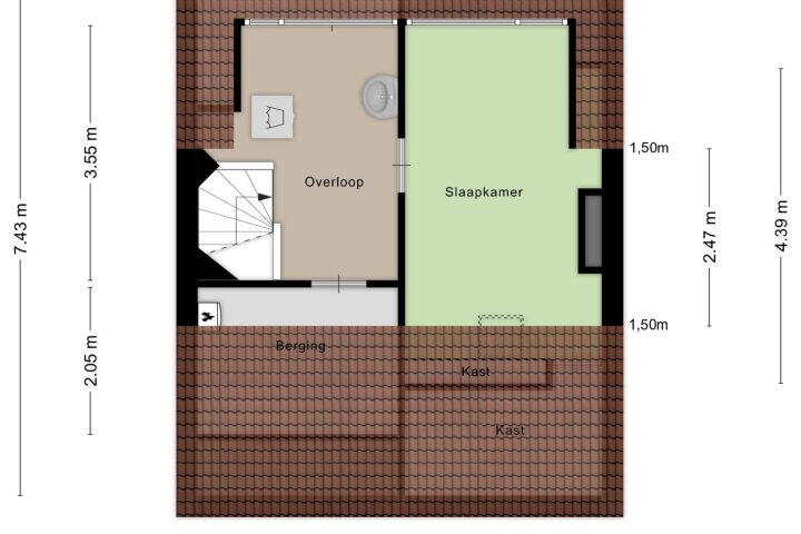Plattegrond – Watersnipstraat 110, Wijchen