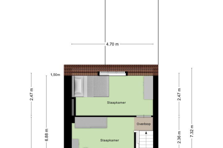 Plattegrond – Waterstraat 112, Roosendaal