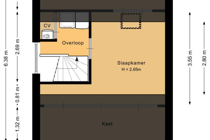 Plattegrond – W. Dassenstraat 5, Wapserveen