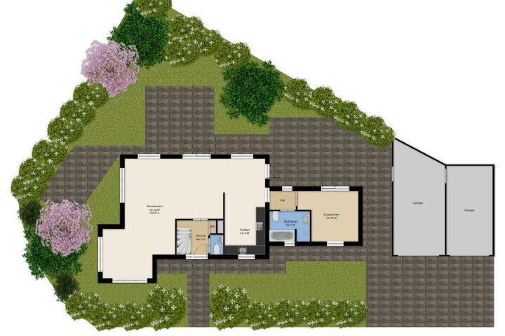 Plattegrond – Weegbreelaan 4, Beilen