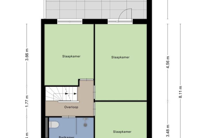 Plattegrond – Wegedoorn 13, Zeewolde