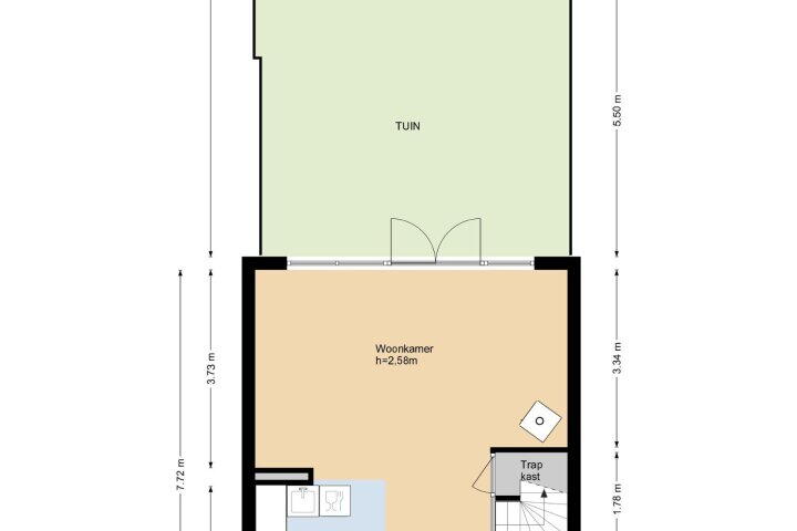 Plattegrond – Weidelust 29, Gouda