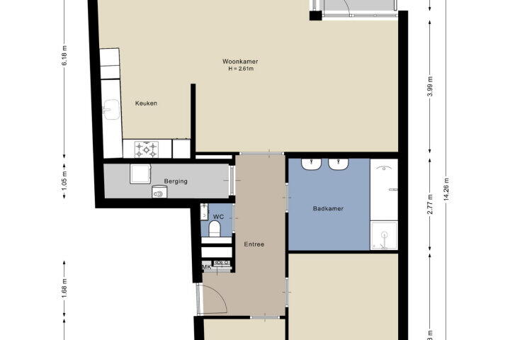 Plattegrond – Weltevreden 52, Amersfoort
