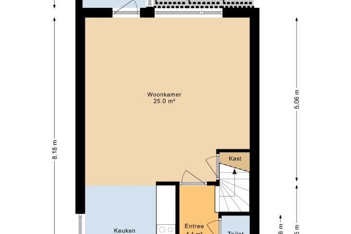 Plattegrond – Wendakker 18, Steenwijk