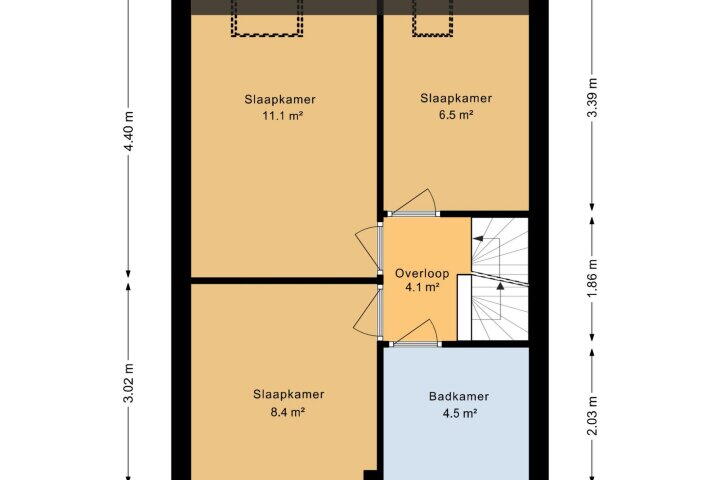 Plattegrond – Wendakker 18, Steenwijk