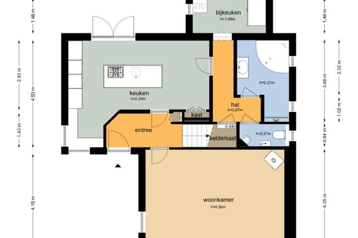 Plattegrond – Werfstraat 42, Stadskanaal