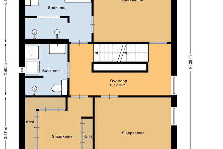 Plattegrond – Werkhorst 13, Meppel