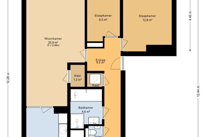 Plattegrond – Werkhovenstraat 14, Amsterdam