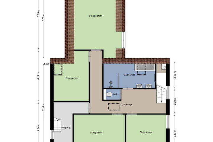 Plattegrond – Wernhoutseweg 73, Wernhout