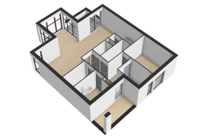 Plattegrond – Wervelstraat 44, Horst
