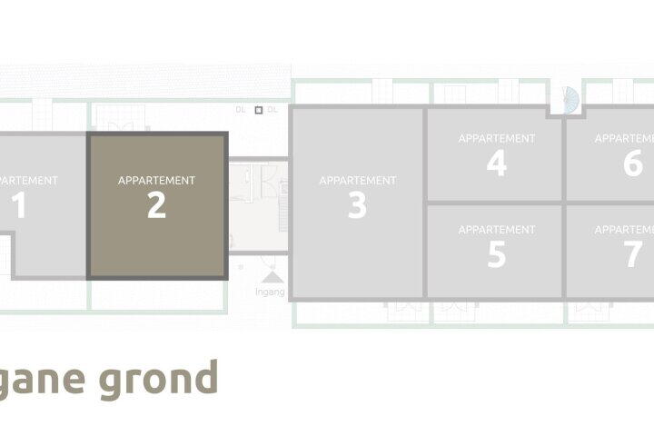 Plattegrond – Begane grond (Bouwnr. ) 2, Vriezenveen