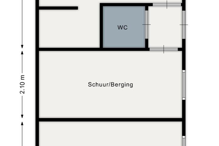 Plattegrond – Westeinde 211, Vriezenveen
