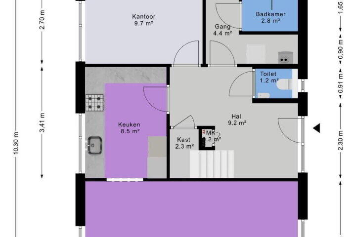 Plattegrond – Westelijke Doorsnee NZ 16, Emmer-Compascuum