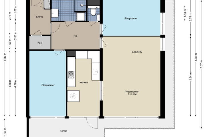 Plattegrond – Westelijk Halfrond 189, Amstelveen