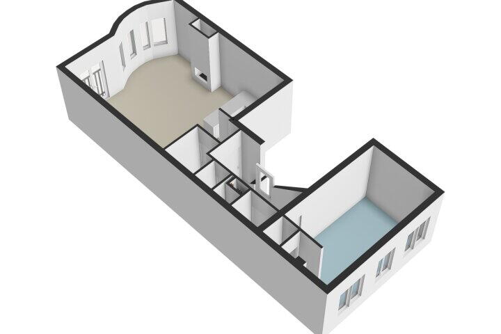 Plattegrond – Westermarkt 15 A, Amsterdam