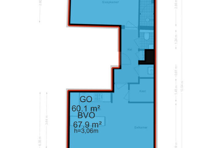 Plattegrond – Westermarkt 15 A, Amsterdam