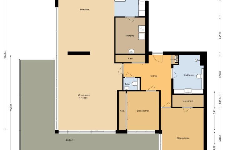 Plattegrond – Westerstraat 56, Roden