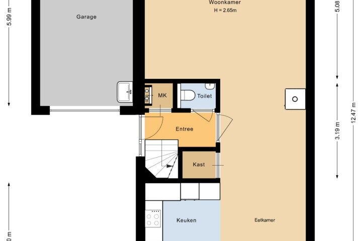 Plattegrond – Wester Vlaerdinge 8, Heerhugowaard