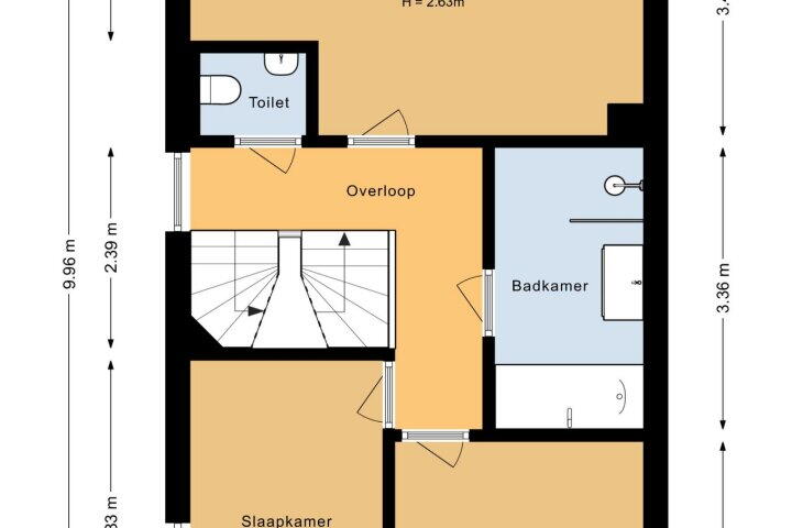 Plattegrond – Wester Vlaerdinge 8, Heerhugowaard