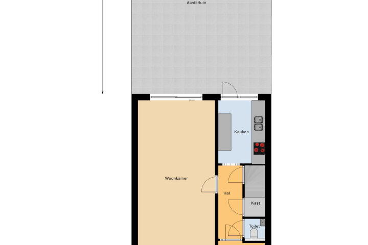 Plattegrond – Westerzicht 104, Vlissingen