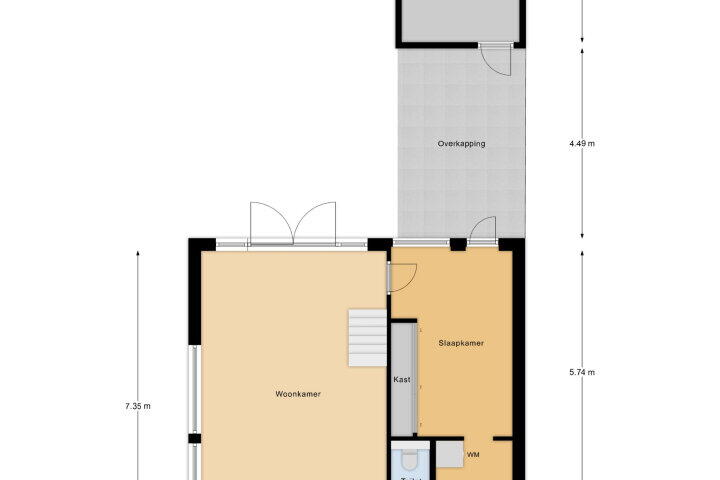 Plattegrond – Westerzicht 801, Vlissingen