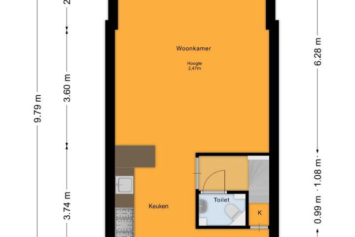 Plattegrond – Westkade 349, Huizen